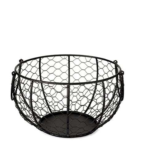 Cesta de huevos, estante de almacenamiento de huevos de metal Porta huevos Contenedor Aperitivos Organizador de mesa de frutas Hierro Vegetales Dispensador de huevos Cestas Accesorios de cocina