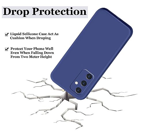 Image of A rtistque Liquid Silicone Back Cover Case for Samsung Galaxy M54 5G / Samsung Galaxy F54 5G Shockproof TPU Soft Flexible with Camera Protection - Blue