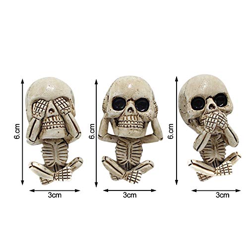 T- 3 Stücke Auto Aromatherapie Öl Diffusor Totenkopf-Dekoration Ätherisches Öl Diffusor Lufterfrischer Duftbaum Entlüftungs Clip Medaillon Lufterfrischer Vent Clip Medaillon für Aut