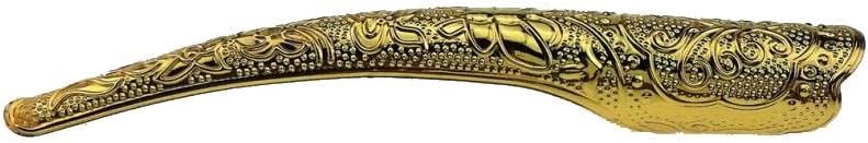 EXCLUZOChinese Ancient Punk Antique Gold Claw Bend Knuckle Fingernail Ring 11.5 cm