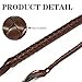 MUKOSEL Halloween Costume Accessories Brown Whip, Faux Leather Halloween Prop for Cosplay, Accessories Whip for Costume Parties Cosplay