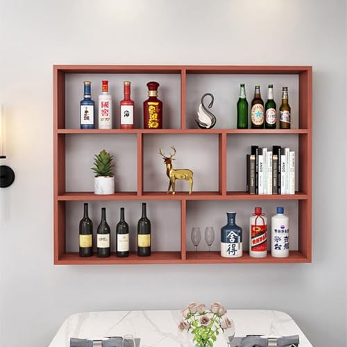 Soporte para botellas de vino para pared 100x15x100cm blanco miniatura 4
