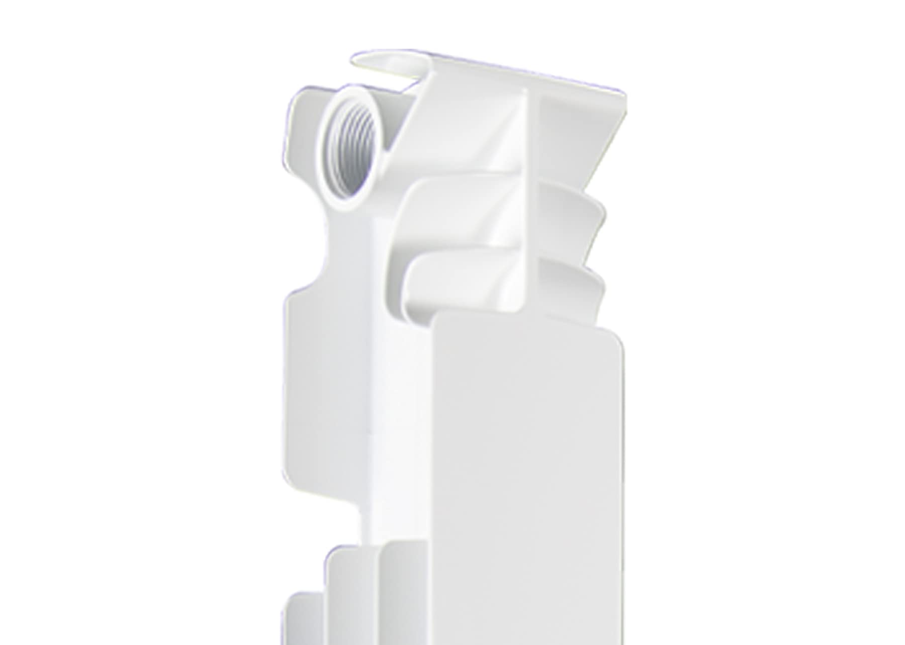 Fondital V666AM05406 Radiatore in alluminio pressofuso Exclusivo B3, 700 mm, 6 elementi, bianco