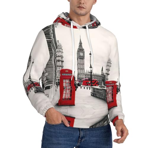 Sweat respirant avec poche et motif cabine téléphonique de Londres