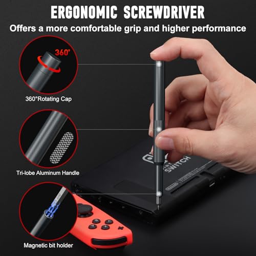 Image of SHARDEN Precision Screwdriver Set for Electronic Repair 31 in 1 | Small Screwdriver Set, Magnetic Repair Tool Kit for Laptop, iPhone, Cell Phone, PC, MacBook, Computer, PS5, Glasses, Watch