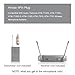 J K MIC-J 069 Earhook Headworn Headset Unidirectional Microphone Compatible with Audio Technica Wireless Bodypack Transmitter - Hirose 4Pin Plug