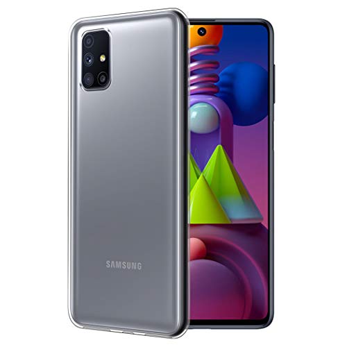 Image of Fashionury Crystal Clear Case for Samsung Galaxy M51 / Samsung M51 | Yellowing Resistance | Transparent TPU Silicone | Raised Camera Lips | Slim Transparent Cover