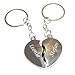 Produktbild Schlüsselanhänger Broken Hearts mit Gravur - zwei geteilte Herzen