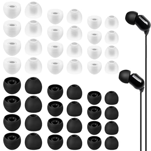 24 Pairs Silicone Ear Bud Replacement Tips Earbud Tips Covers S/M/L Sizes