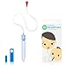 ATUIO - Aspirador Nasal, Aspirador Nasal Bebés, Aspirador Nasal Manual, Aspirador Nasal con Succión, Aspirador Nasal de Silicona Lavable y Reutilizable, Aspirador Nasal Seguro para el Hogar, [Rojo]