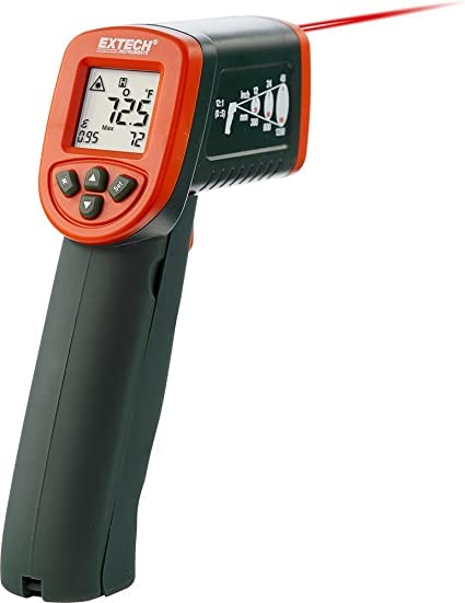 Non-Contact Infrared IR Thermometer (Range: -58 to 1112°F (-50 to 600°C)) for Process Monitoring, Preventive Maintenance, Electrical Applications, Quality Assurance| Model: Extech IR267