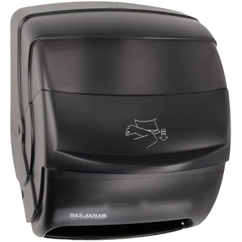 San Jamar T850TBK Black Pearl Integra Plastic Lever Roll Towel Dispenser Cover