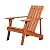 JONATHAN Y PAT1001A Irving Outdoor Patio Modern Acacia Wood Adirondack Chair for Garden, Lawn, Backyard, Pool, Deck, Beach, Firepit, Light Brown