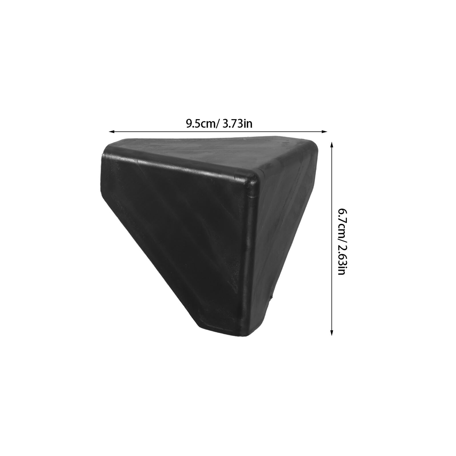 ULTECHNOVO Protections D'angle en Plastique Noir 70x70mm, Lot de 100 Pièces, Protège-coins Triangulaires pour Carton, Emballage et Expédition, Renfort Anti-chocs pour Colis et Meubles, Usage
