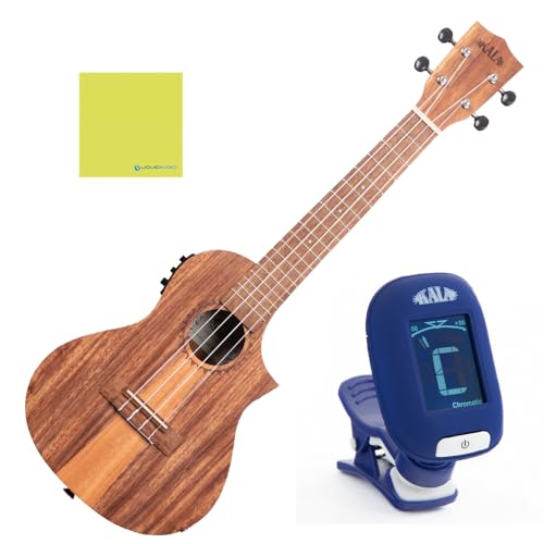 Kala KA-TK-C-CE Concert Ukulele Teak Tri-Top with Cutaway & EQ
