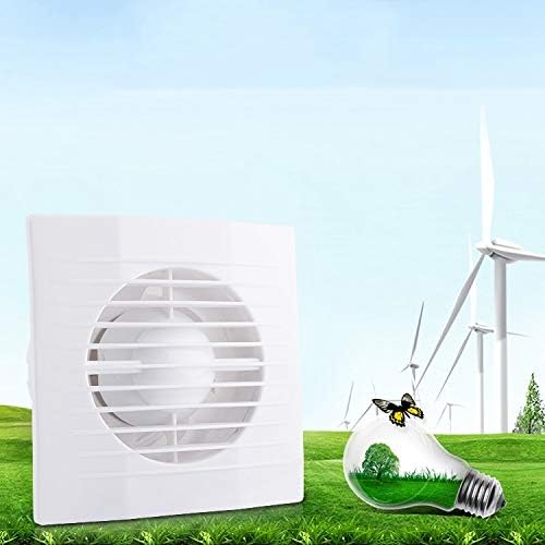 8 inch Silent Household Exhaust Fan Air Grille Wall Window Extractor Ceiling Fan for Toilet Bathroom Kitchen Ventilation Vents