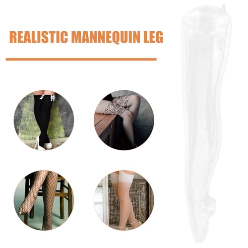 Maniquí de pierna inflable de plástico transparente para tiendas 8