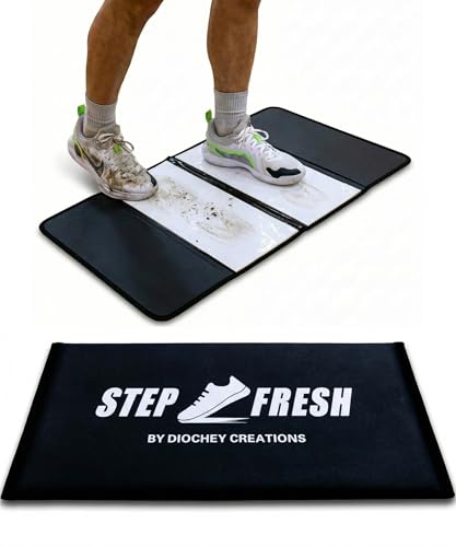 Step Fresh Basketball Sticky Mat With 120 Sheets, Portable Basketball Pad for Shoe Grip, Compact Basketball Mat Traction System and Sticky Mats for Shoes, Essential Basketball Accessories