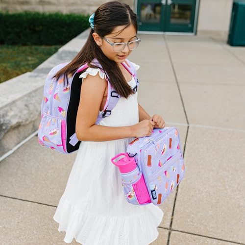Image of Wildkin Kids ECO rPET Insulated Lunch Box - Keeps Food Hot or Cold, Easy-Clean Lining, Mesh Pockets & BPA-Free - Boys & Girls, Ideal for School, Travel & Daycare - Sweet Dreams