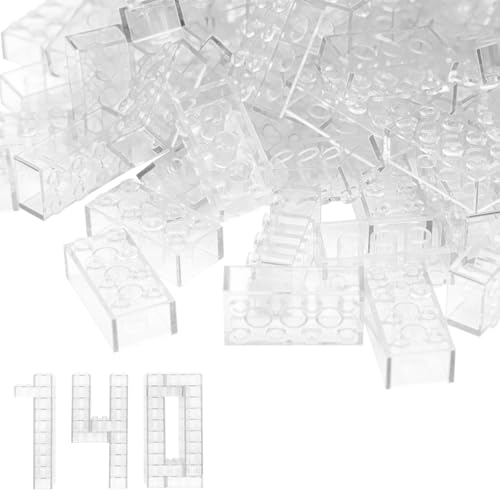 Lot de 140 Briques de Construction 2x4 - Blocs en