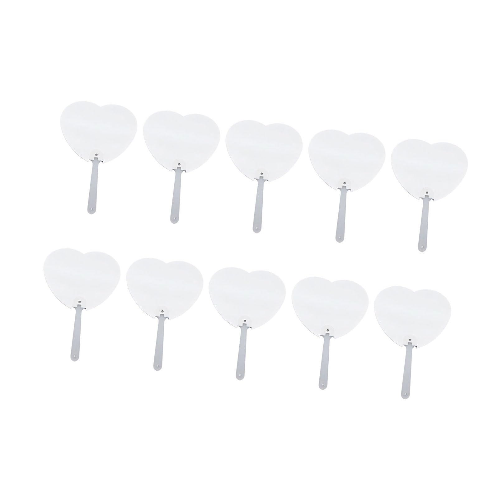 YROHGKPN Of 10 Double-Sided Sublimations Fan Ready for Personalizations for Gatherings and Celebration Double Sided Fan