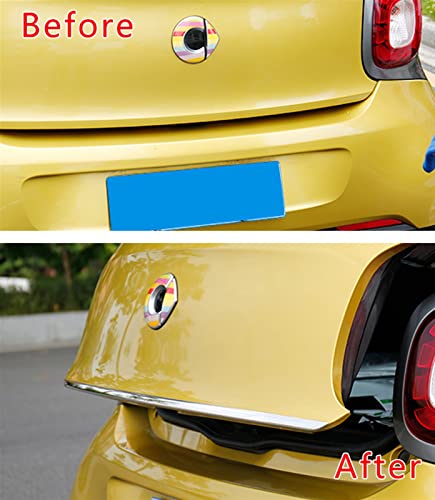 Tira de maletero para Smart Forfour 453: pegatina protectora de acero inoxidable 5