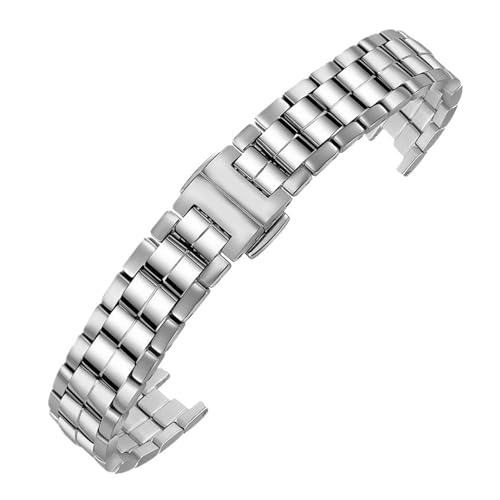 Bracelet montre 12mm en acier massif poli pour Tissot Flamenco T094