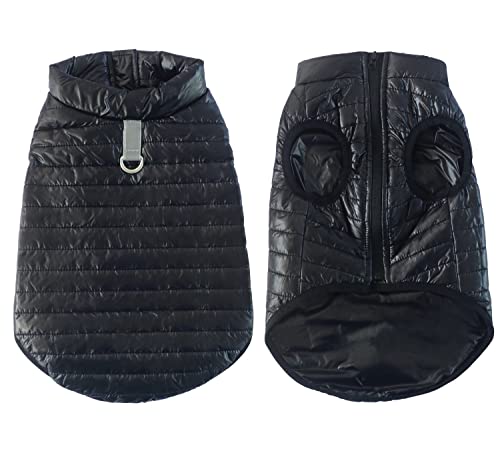 Idepet Manteau de Chien Chaud,Vêtements pour Animaux de Compagnie Veste d'hiver Chiot Gilet à la Vent Petit Chiens vêtements de Chiens extérieurs Vestes pour Petits Chiens Moyens Chats Teddy Cover