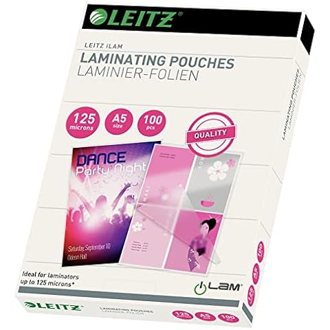 Pochettes de Plastification A5 Leitz Cover