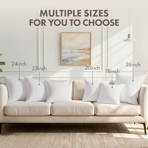 MIULEE 18x18 Throw Pillow Inserts Set of 4, 100% Virgin Microfiber Filling by MIULEE - Used condition - Image 7