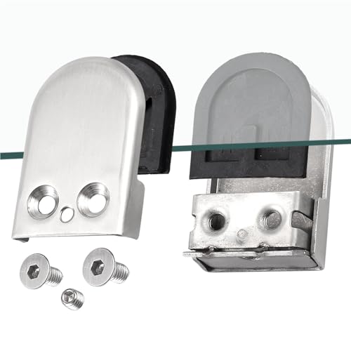 Abrazaderas de vidrio en acero inoxidable 304 con acabado pulido elegante para ventanas 6
