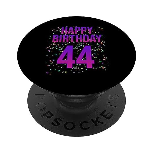 44 cumpleaños divertido - Feliz 44 cumpleaños PopSockets PopGrip Intercambiable