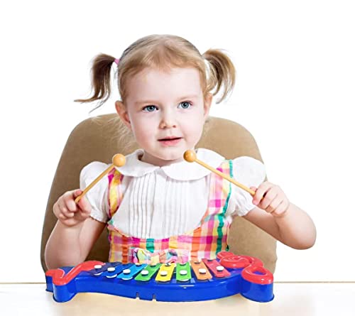 Kids Xylophone With Drumsticks Orff Percussion Instruments 8-Note Piano,Best Holiday/Birthday Diy Gift #TOP1