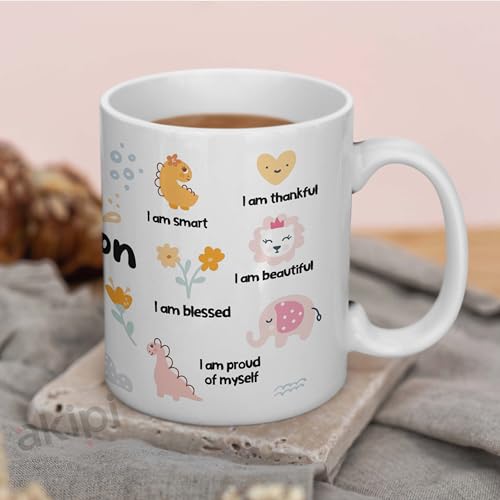 Image of My Affirmation Mug - 11oz Ceramic Coffee /Tea Cup with Positive Daily Affirmations, Motivational Gift for Positivity & Encouragement, Self-Care & Personal Growth