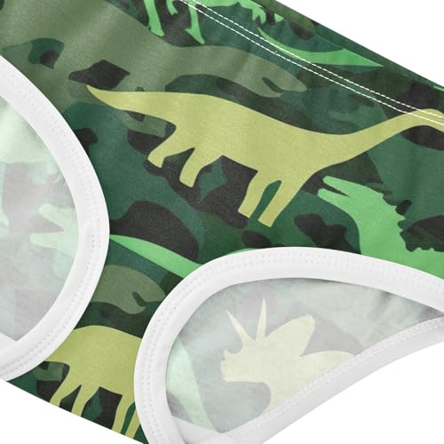 Silhouettes Dinosaurs Green Toddler Girls Underwear 2t Cotton Panties for Girl Cartoon Briefs Underpants4