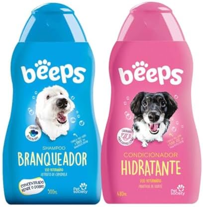 Beeps Kit Shampoo Branqueador 500ml e Condicionador Hidratante 48...