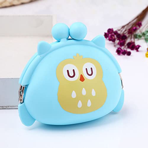Women Girls Owl Silicone Jelly Wallet Coin Change Purse Key Pouch,Light Green Creative And Exquisite Workmanship Durable And Fashion #TOP4
