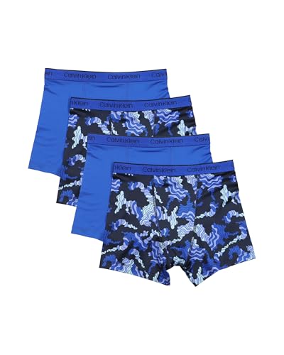 Image of Calvin Klein Kids Boys' Performance Boxer Brief Underwear 4-Pack