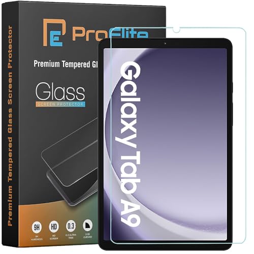 ProElite Screen Protector for Samsung Galaxy Tab A9 8.7 inch, Premium Tempered Glass Screen Protector for Samsung Galaxy Tab A9 8.7 inch with 9H Hardness and Smudge Proof ProElite Screen Protector for Samsung Galaxy Tab A9 8.7 inch, Premium Tempered Glass Screen Protector for Samsung Galaxy Tab A9 8.7 inch with 9H Hardness and Smudge Proof
