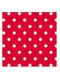 Servietten 3-lagig 33 x 33 cm Procosos PR80711 Servietten, 3-lagig, 33 x 33 cm, Red Dots, 20 Stück, mehrfarbig