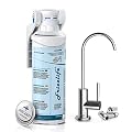 Frizzlife Under Sink Water Filter-NSF/ANSI 53&42 Certified Drinking Water Filtration System-0.5 Micron Removes Lead, Chlorine,Bad Taste & Odor, W/Dedicated Faucet
