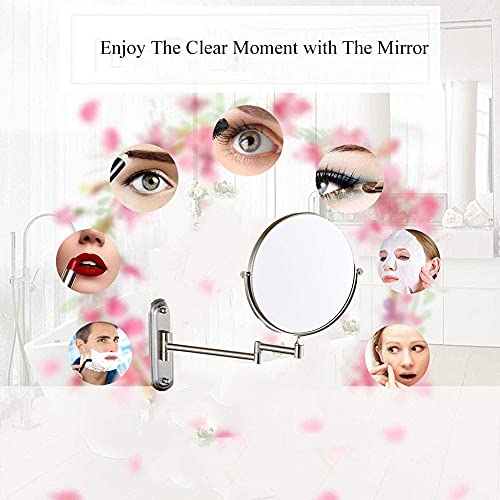 Miroir de maquillage mural extensible 8 pouces pour optimiser votre salle de bain