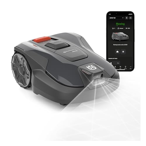 HUSQVARNA Automower Aspire R6V Mähroboter ohne Begrenzungskabel AI Vision Objekterkennung GPS-Navigation WLAN-App-Steuerung systematische Mähmuster virtuelle Zonen bis 600 m2