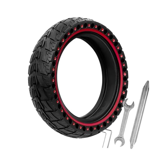 Pneu solide Xiaomi Pro2 1S M365 amortisseur nid d'abeille rouge avec outil de montage pour scooter