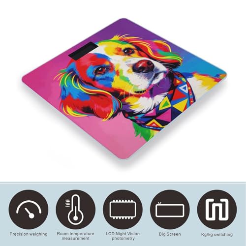 Báscula Digital de Baño con Pantalla LED Clara y Plataforma de Vidrio miniatura 3