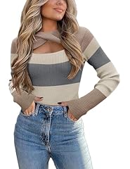 Gray Brown White Stripe