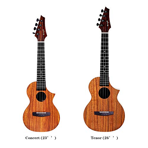 Enya EUT-X1C EQ Cutaway Tenor Ukulélé HPL 26 pouces Bundle avec Coton Gig sac, cordes, accordeur, Sangle, Capo, Picks… - Les Beatles, Paul McCartney, John Lennon, RIngo Starr, George Harrison Enya EUT-X1C EQ Cutaway Tenor Ukulélé HPL 26 pouces Bundle avec Coton Gig sac, cordes, accordeur, Sangle, Capo, Picks… – Image 8