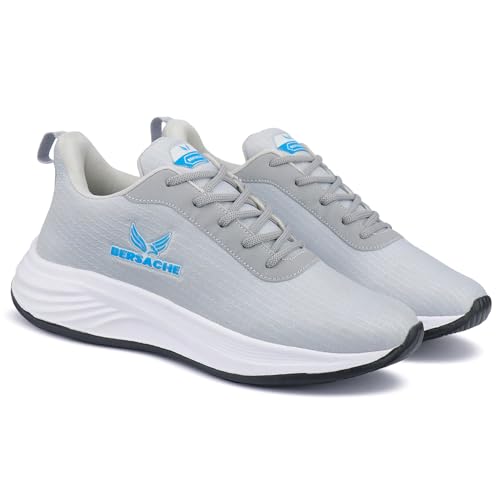 Image of BERSACHE Boy's Lightweight Sports Shoes | Lace-Up Running Shoes with Cushioned Sole