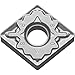 Kyocera CNMG 432PS TN620 Grade Uncoated Cermet, 80 Degree Diamond, Negative Rake Angle, Neutral Turning Insert for Light Interruption and Medium-Roughing in Steel (10 pcs)