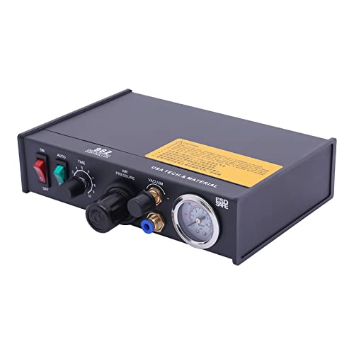 MuChaIOAK Glue Dispenser Machine, Automatic Glue Dispenser Pneumatic Dispensing Machine Precise Controller 982, Paste Controller Glue Dropper Glue, Timer Controlled 110V